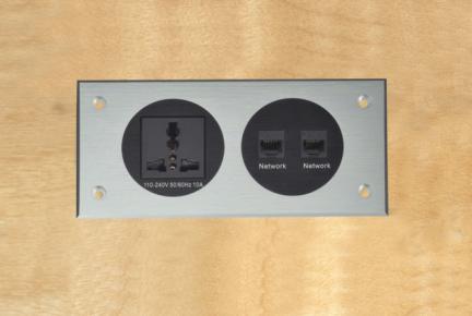 Aluminum alloy panel socket outlet-HS701