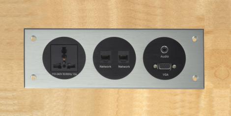 Aluminum alloy panel socket outlet-HS702