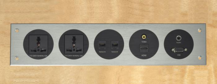 Aluminum alloy panel socket outlet-HS704